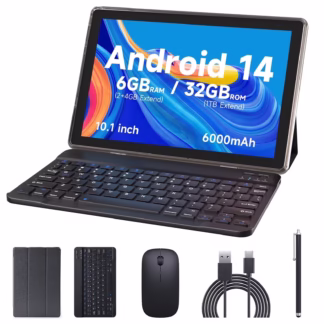 ZAOPAI 10.1 Inch Android 13 Tablet Set with Keyboard, Mouse & Case